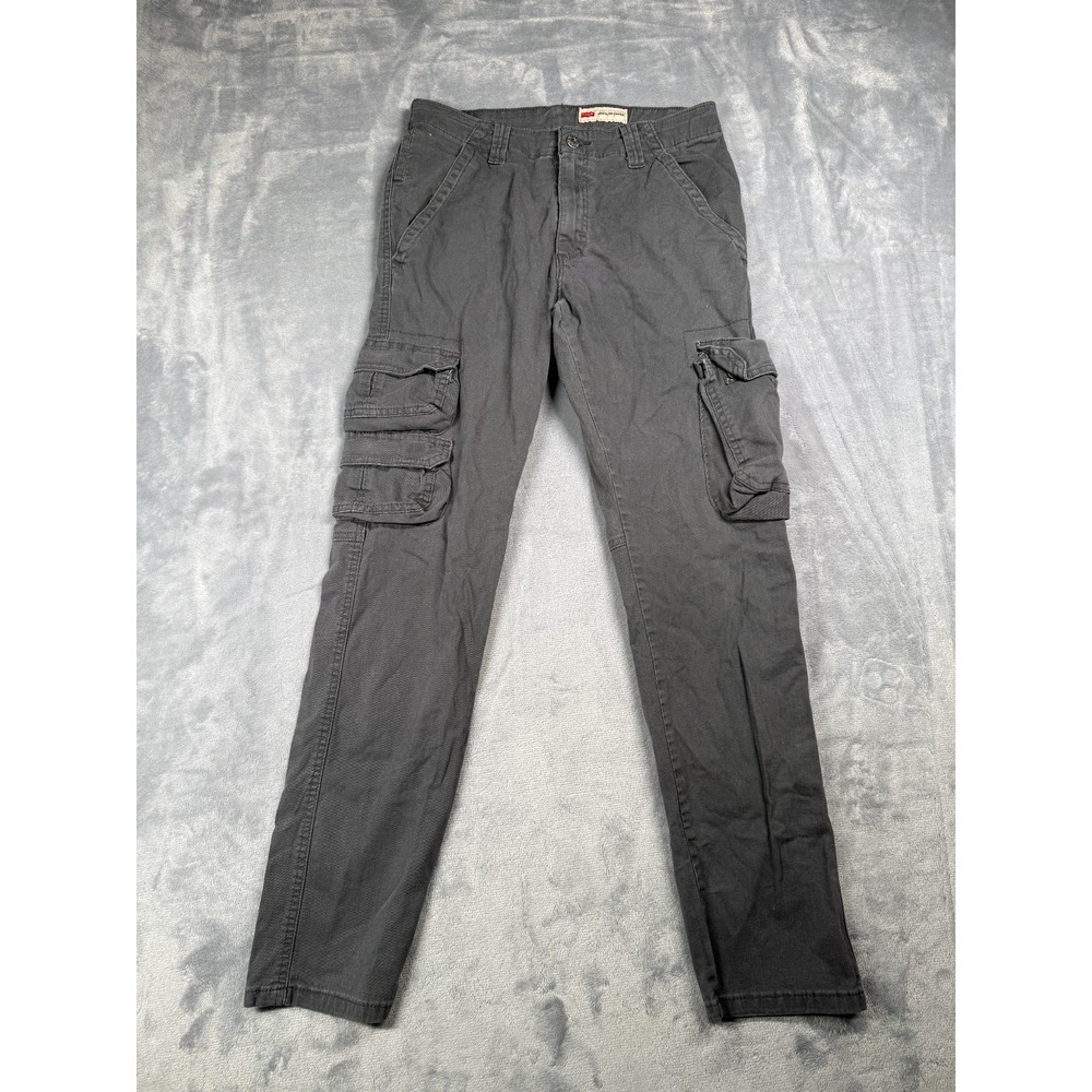 Wrangler Regular Taper Cargo Pant Mens 29x30 Gray Stretch Utility 1070DYWAS